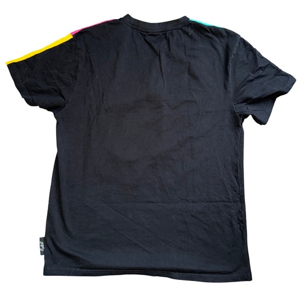 Switch Remarkable T Shirt Women Black Never Give Up Voodoo Bear Graphic Multi - Picture 8 of 8